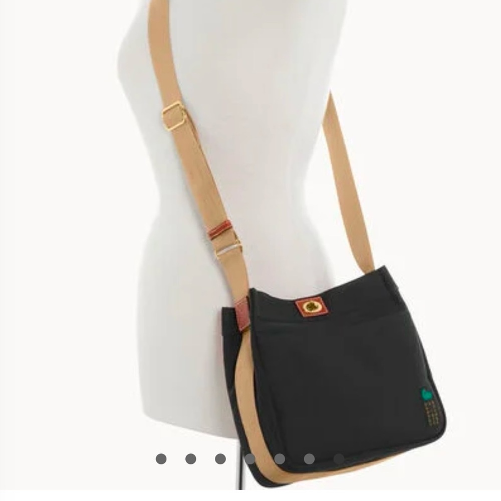 Dooney and Bourke NEW Canvas Crossbody 28, Black Canvas.